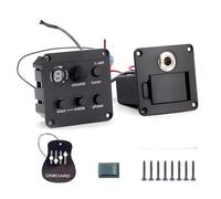 Toseky Folklore Pickup System,Folklore Guitar Adjustable Pickup Volume Control Preamplifier - Guitar Preamp Accessories Volume Tone Tuner Kit with High-Fidelity
