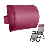 Toseky Ledge Lounger Pillow sunbed pillow sunbed cushions for sun loungers Pool Lounge Chair Pillows with Strap Removable Soft Pool Lounger Pillow for Head Rest Lumar Neck Support,Patio Chairs