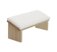 Toseky Nail Hand Rest - PU Leather Wooden Manicure Hand Rest in Bevel Design,Sturdy Nail Polishing Arm Rest, Comfortable Accessories for Enhanced Client Experience