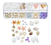 Toseky Starfish Nail Stickers,Marine Life Nail Decals | Adhesive Nail Stickers Starfish Nail Decals Vacation Nail Stickers Decor for Holiday Manicure