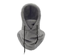 Toseky Unisex Winter Thermal Fleece Balaclava, Face Maskss Snood Hood Hat Neck Warmer, Sherpa Hood, Arctic Velvet Balaclava, Windproof Ski Maskss for Outdoor Sports Running Skiing Cycling Hiking Gray