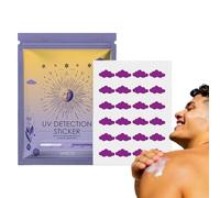 Toseky UV Detection Stickers for Sunscreen | Sunblock Stickers - Sunblock Sticker, Sunscreen Reminder Stickers, Sun UV Sticker, Know When to Re-Apply Sunscreen