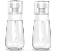 TOSERSPBE Empty Fine Mist Spray Bottle Travel Refillable Perfume Container Small Cosmetic Plastic Bottle for Face Hair Makeup (2 Pack)
