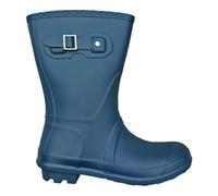 TOSH Womens Wellingtons Short Half Leg Boots Festival Wellies Dog Walking Ladies Buckle Adjustable Camping (Dark Navy, UK Footwear Size System, Adult, Women, Numeric, Medium, 6)