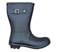 TOSH Womens Wellingtons Short Half Leg Boots Festival Wellies Dog Walking Ladies Buckle Adjustable Camping