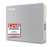 Toshiba 1TB Canvio Flex Portable External Hard Drive for Mac, Windows PC and Tablet use, compatible with most USB-C and USB-A devices, Silver (HDTX110ESCAA)