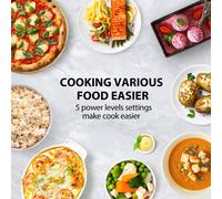 TOSHIBA 20 Liter 800W Manual Control Solo Small Microwave, Compact with 5 Power Levels, Automatic Defrost Function, Perfect for 9'' pizza, Clock and