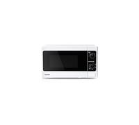 TOSHIBA 20 Liter 800W Manual Control Solo Small Microwave, Compact with 5 Power Levels, Automatic Defrost Function, Perfect for 9'' pizza, Clock and T