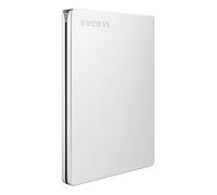 Toshiba 2TB Canvio Slim - Portable External Hard Drive, HDD compatible with Windows and Mac, USB 3.2. Gen 1 Technology, Aluminium finish, Silver (HDTD320ES3DA)