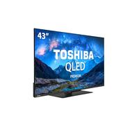 Toshiba 43QV3F63DG 43-Inch QLED Premium 4K Ultra HD HDR Smart TV - (MEMC, Dolby Vision and Atmos, Bluetooth, Frameless)