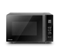 Toshiba 800w 20L Microwave Oven with 12 Cooking Presets, Upgraded Easy-Clean Enamel Cavity, Weight/Time Defrost, and Turntable with Position Memory