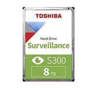 Toshiba 8TB S300 Pro Surveillance HDD - 3.5' SATA Internal Hard Drive Supports up to 64 HD cameras at a 180TB/Year workload (HDWT720UZSVA)