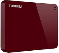 Toshiba Canvio Advance 2TB Portable External Hard Drive USB 3.0, Red (HDTC920XR3AA)