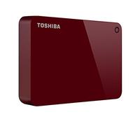 TOSHIBA Canvio Advance 4TB Portable External Hard Drive USB 3.0, Red - HDTC940XR3CA