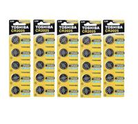 Toshiba CR2025 3 Volt Lithium Coin Battery 25 Pack