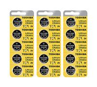 Toshiba CR2032 Replacement Batteries for Cayeye, Sigma, Knog, Planet Bike & Many Others, X 15