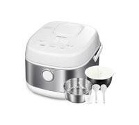 TOSHIBA Induction Heating Rice Cooker - Low Carb, Low Sugar, Digital Steamer, 5.5 Cups (Uncooked), 8 Cooking Functions, 24H Timer & Auto Keep Warm