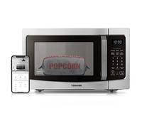 TOSHIBA ML-EM34P(SS) Smart Countertop Microwave, Sensor Reheat, Works With Alexa & Remote Control, Kitchen Essentials, Mute Function&ECO Mode, 1100W, 1.3 Cu Ft, With 12.4" Turntable, Stainless Steel