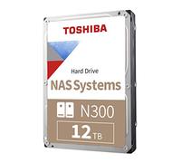 Toshiba N300 12TB NAS 3.5-Inch Internal Hard Drive - CMR SATA 6 Gb/s 7200 RPM 256 MB Cache - HDWG21CXZSTA