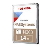 Toshiba N300 14TB NAS 3.5-Inch Internal Hard Drive - CMR SATA 6 GB/s 7200 RPM 256 MB Cache - HDWG21EXZSTA