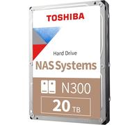 Toshiba N300 20TB NAS HDD 3.5" 7200 RPM SATA 6Gb/s 512MB Cache - 24/7 Enterprise