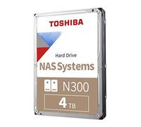 Toshiba N300 4TB NAS 3.5-Inch Internal Hard Drive - CMR SATA 6 GB/s 7200 RPM 256 MB Cache - HDWG440XZSTA