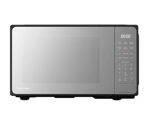 Toshiba Solo Microwave - 20L, 800W, Mirror Black, Manual Controls, 10 Power Levels, 10 Quick Touch Presets, MM2-EM20PF(MB)