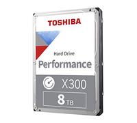 Toshiba X300 8TB Performance & Gaming 3.5-Inch Internal Hard Drive - CMR SATA 6GB/s 7200RPM 256MB Cache - HDWR180XZSTA