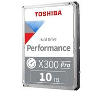 Toshiba X300 PRO 10TB High Workload Performance for Creative Professionals 3.5-Inch Internal Hard Drive - Up to 300 TB/Year Workload Rate CMR SATA 6 GB/s 7200 RPM 512 MB Cache - HDWR51AXZSTB