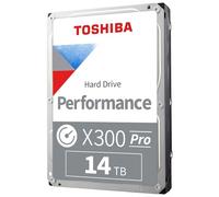 Toshiba X300 PRO 14TB High Workload Performance for Creative Professionals 3.5-Inch Internal Hard Drive - Up to 300 TB/Year Workload Rate CMR SATA 6 GB/s 7200 RPM 512 MB Cache - HDWR51EXZSTB