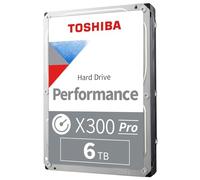 Toshiba X300 PRO 6TB High Workload Performance for Creative Professionals 3.5-Inch Internal Hard Drive - Up to 300 TB/Year Workload Rate CMR SATA 6 GB/s 7200 RPM 256 MB Cache - HDWR460XZSTB