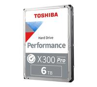 Toshiba X300 PRO 6TB High Workload Performance for Creative Professionals 3.5-Inch Internal Hard Drive - Up to 300 TB/Year Workload Rate CMR SATA 6 GB/s 7200 RPM 512 MB Cache - HDWR760XZSTB