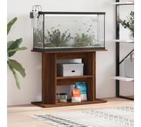 Toshilian Aquarium Stand, Aquarium Cabinet Fish Tank Stand Aquarium Stand Brown Oak 80x35x60 cm Engineered Wood