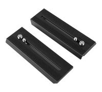 TOSICAM 2pcs Quick Release Plate Tripod Mounting Plate for Camera Mount with 1/4 3/8 inch Screws Manfrotto MVH500AH 501HDV MVH502AH 503HDV 504 701HDV MH055M0-Q5 Innorel f60 Miliboo MYT802 RC5 (2)