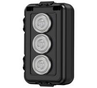 TOSICAM Magnetic Key Box (1, Black) - Car Key Holder - Under Car Hiding Mechanism - Black