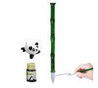 TOSIER Glass And Ink Set | Crystal Glass Signature and Holder,Glass Dip with Ink and Holder, Art Crystal Glass Pens for Signatures, Business Glass Ink Pens