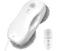 Tosima W2 Window Cleaner Robot, Automatic Cleaning with Intelligent Path Planning, 3800Pa Suction Power, Edge Detection Technology, Remote Control, White