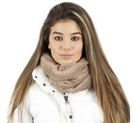 TOSKATOK Unisex Mens Ladies Kids Cosy Warm Snug Teddy Fur Fleece Ultra Soft Microfibre Dense Pile Balaclava Hood Snood Neckwarmer Beige