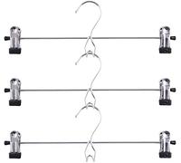 Tosnail 15 Pack Skirt Hangers Add-On Hangers Stackable Hangers Cascading Hangers Pants Hangers with Clips