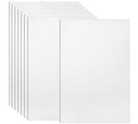 Tosnail 8 Pack 18" x 12" Sheets 7 Count Clear Plastic Mesh Canvas Sheets for Embroidery Crafting