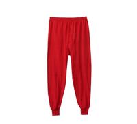 TOSOFT Advanced Age Men's Cotton Thermal Underwear High Waist Plus Big Size Comfy Long Johns Bottom Pants For Men Thermals(Red,XXXXL/XXXX-Large)