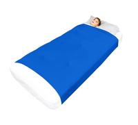TOSOFT Autistic Kids & Adults Sensory Compression Bed Sheets Blanket Soft Lightweight Breathable Sleeping Pockets Sock Great For Restless Young Sleepers(Blue,Queen 160x147cm/63x58in)
