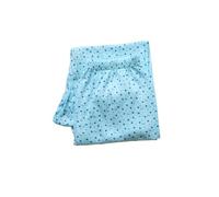 TOSOFT Plus Size Advanced Age Women Ladies 100% Cotton Long Johns High Waist Loose Base Layer Thermal Underwear Bottom Pants(Printed Blue,XL/X-Large)