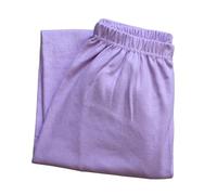 TOSOFT Plus Size Advanced Age Women Ladies 100% Cotton Long Johns High Waist Loose Base Layer Thermal Underwear Bottom Pants(Light Purple,XXXL/XXX-Large)