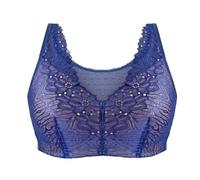 TOSOFT Women Post Operative Prosthetic Bras Full Cup Push Up Mastectomy Bralette for Breast Reconstruction Cancer Surgery (Color : Navy, Size : 95/42D)