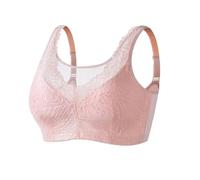TOSOFT Women Post Operative Prosthetic Bras Full Cup Push Up Mastectomy Bralette For Breast Reconstruction Cancer Surgery (Color : Pink, Size : 80/36C)