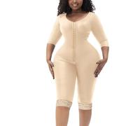 TOSOFT Women's Mastectomy Full Body Shapewear Slimming Arms Legs Bodysuit For Liposuction Operation Post Surgery Postpartum(Beige,M/Medium)