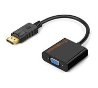 Tosomoki - DisplayPort to VGA Male to Female 1080P DP to VGA Adapter with Gold-Plated Connector for Laptop, Computer, Display, HDTV, Projector, Compatible for Lenovo, Dell, HP, ASUS