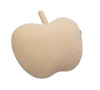 TOSOPA Apple Plush Pillow, Fruit Shaped Plush Cushion, Soft Hugging Pillow, Decorative Orchard Throw for Sofa, Bedroom Styling, Perfect Home Gift (Apricot)