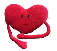 TOSOPA Heart Shaped Plush Pillow with Arms, 45x30cm Fluffy Hugging Pillow, Soft Stuffed Throw for Sofa Bedroom Styling, Perfect Valentine's Gift for Children & Adults (Style02)